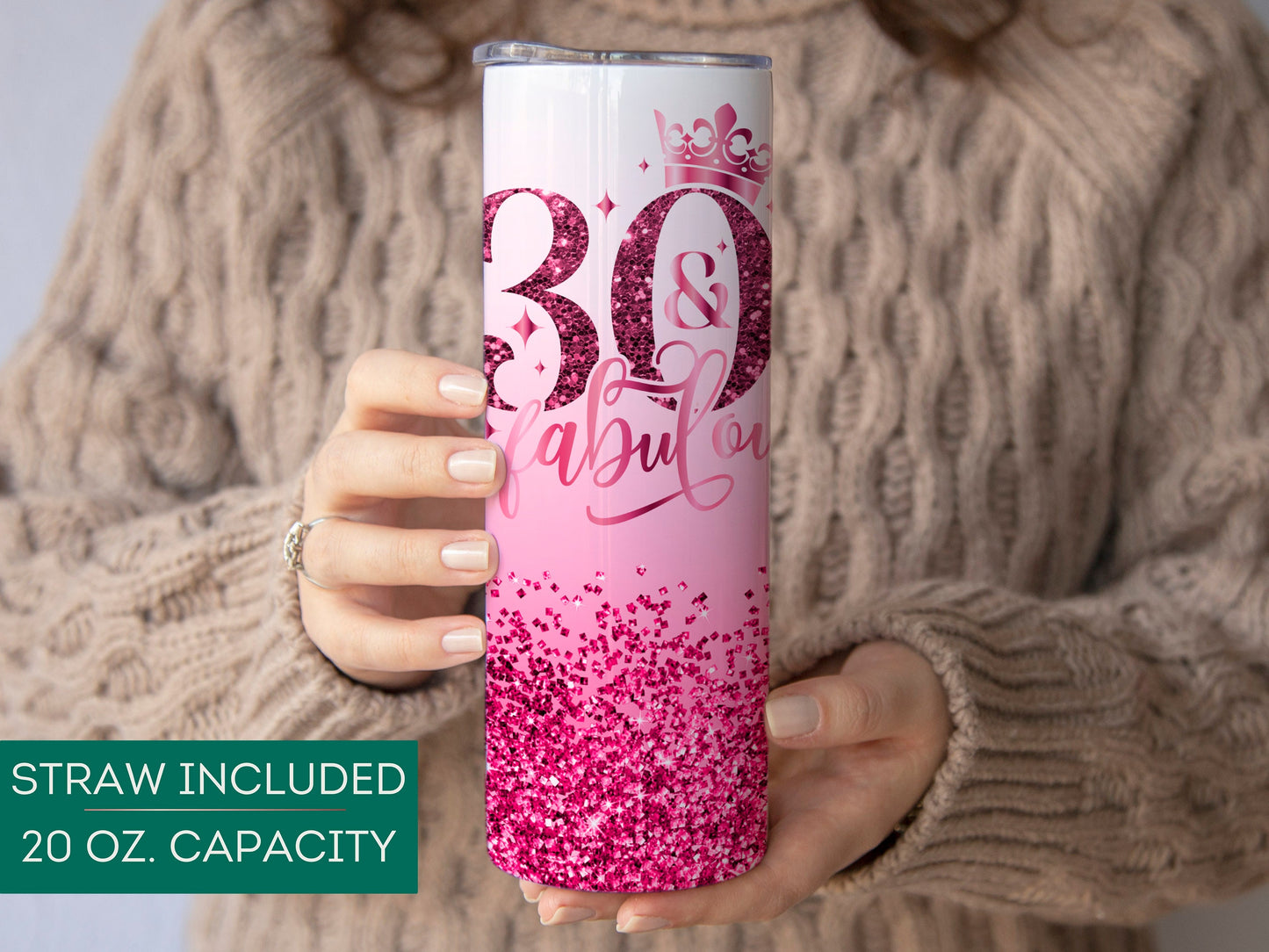 Personalized 30th Birthday Tumbler - Fabulous Gift for Her