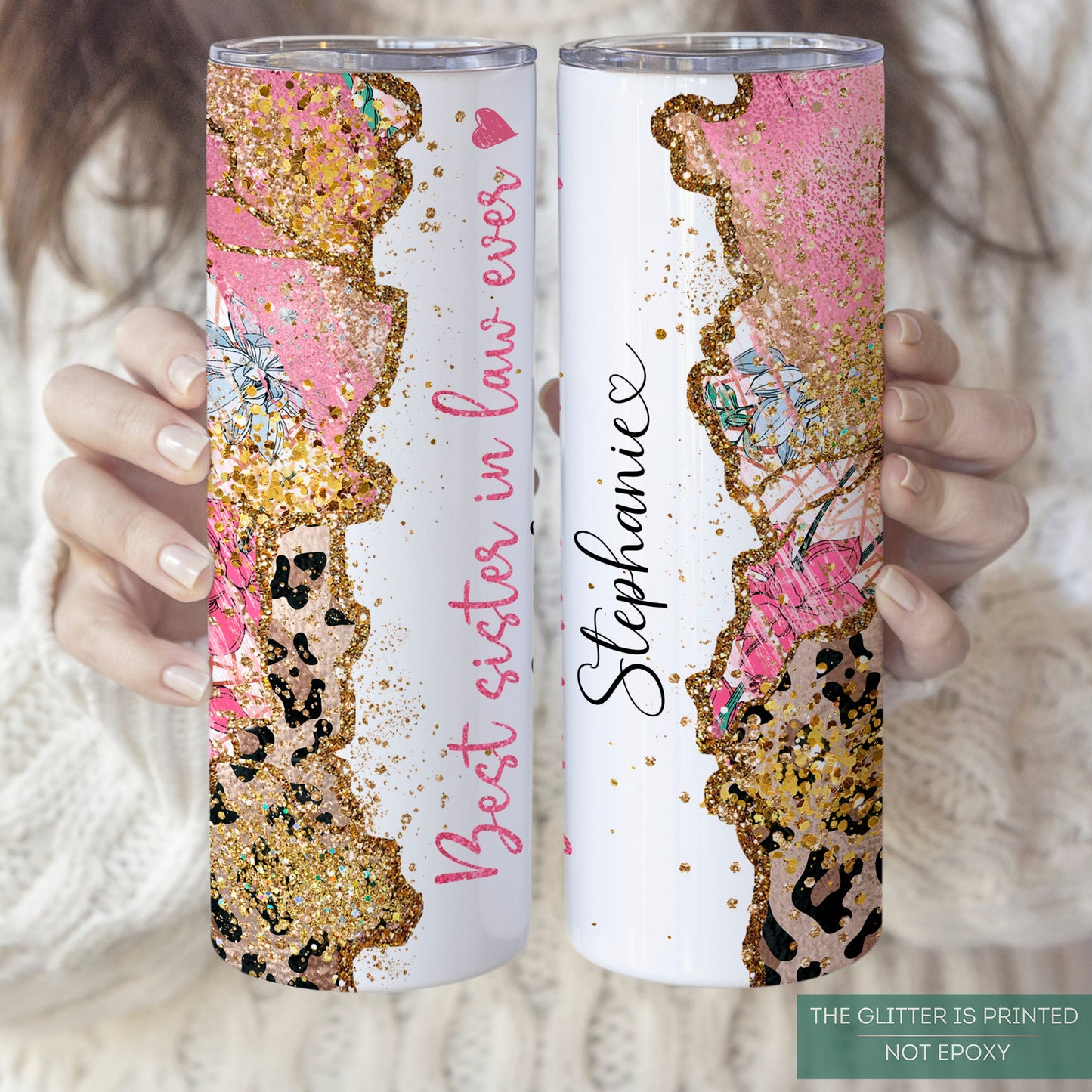 Personalized Sister-in-Law Tumbler - Best Sister-in-Law Ever Travel Cup Gift