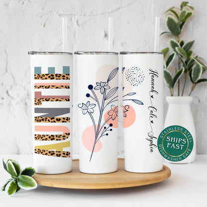 Personalized Auntie Tumbler - Unique Gift for Aunts | Perfect for Birthdays & New Aunts