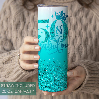 Happy 50th Birthday Cup Tumbler Personalized