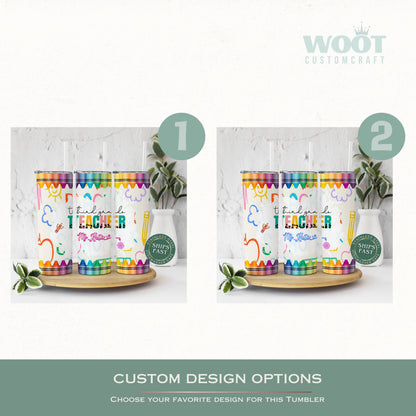 Personalized Third Grade Teacher Tumbler - Custom Appreciation Gift