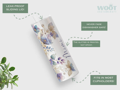 Personalized Mimi Tumbler - Custom Grandkids Name Gift for Mothers Day