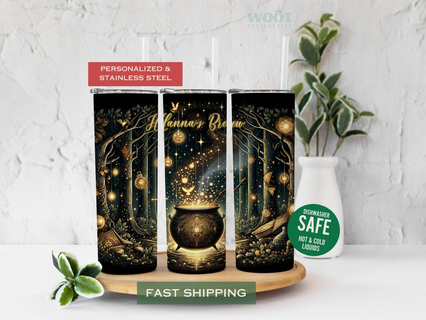 Witches Brew Tumbler Personalized Halloween