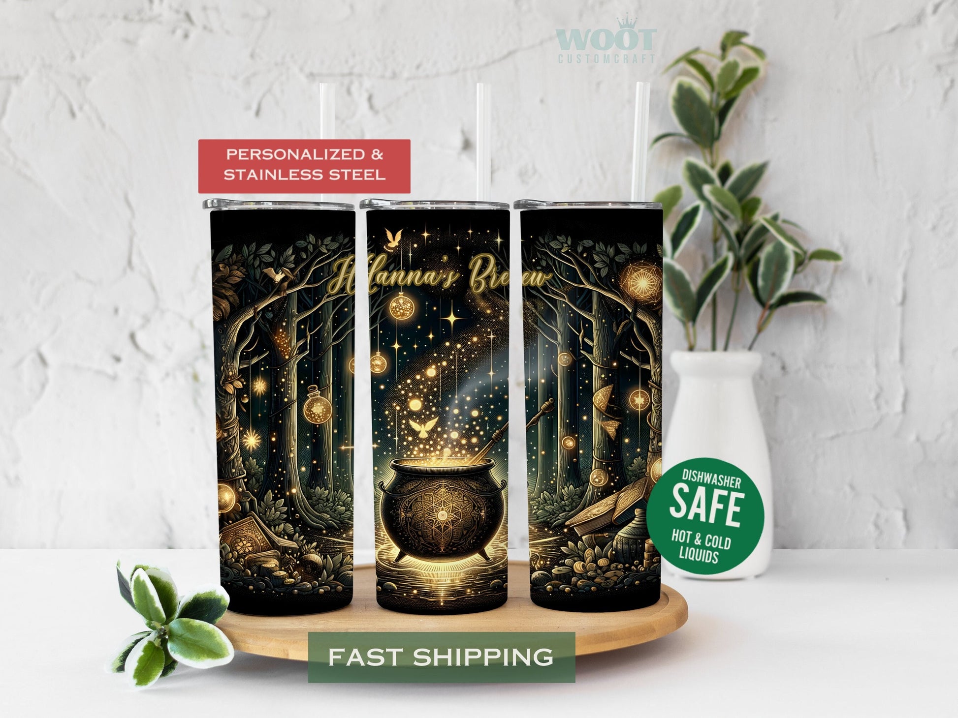 Witches Brew Tumbler Personalized Halloween