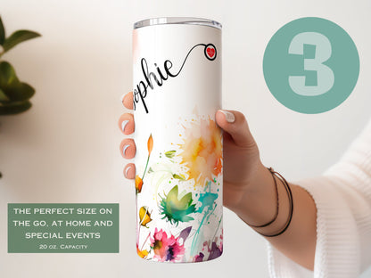 Personalized Nurse Tumbler with Stethoscope Design - Nurse Appreciation Gift & Travel Mug