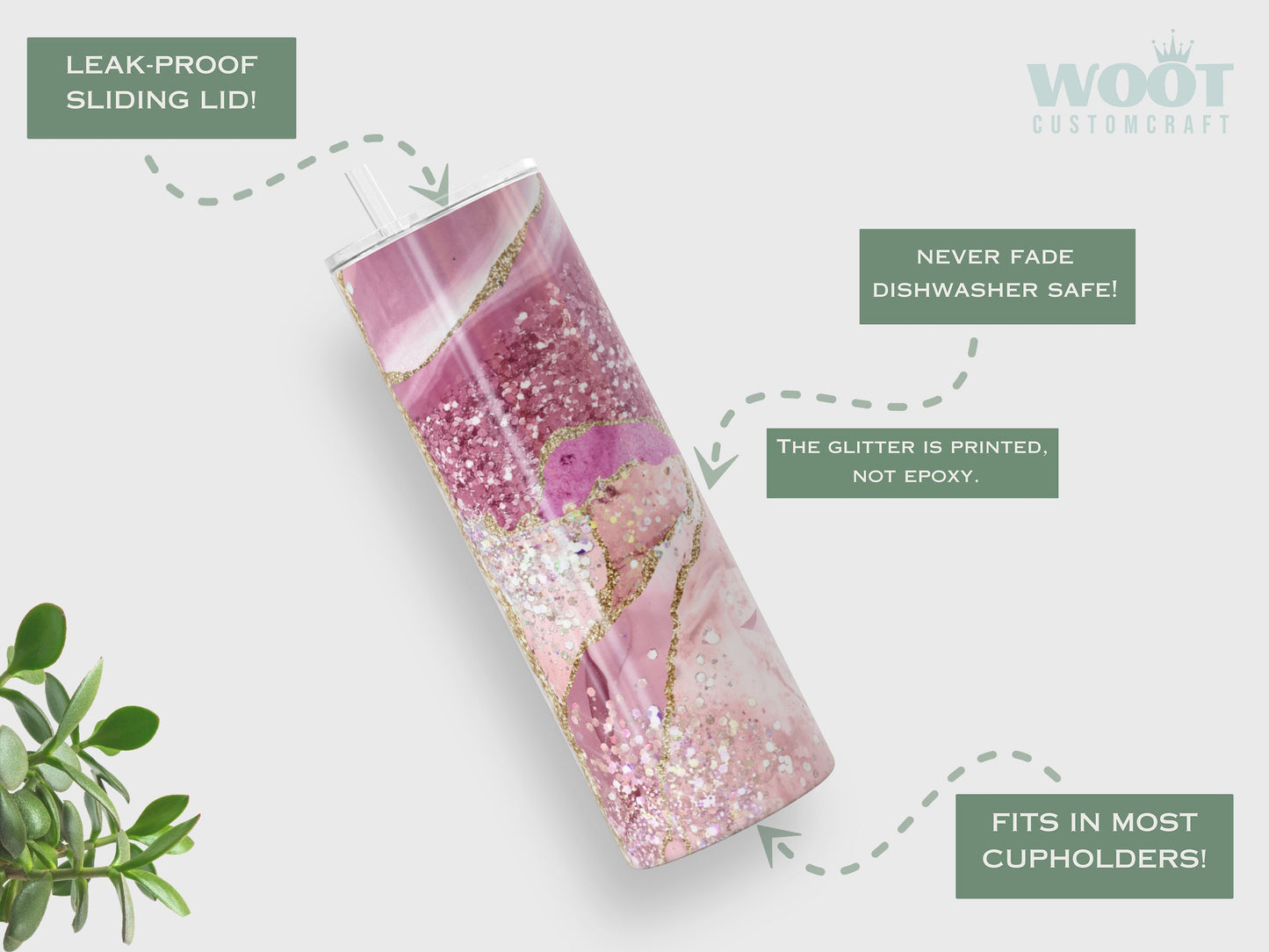 Bridesmaid Tumbler Agate Marble Gift Idea