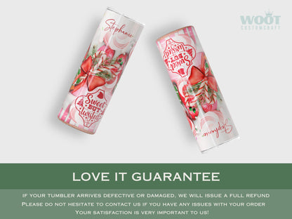 Personalized Candy Cane Tumbler - Sweet but Twisted Holiday Gift