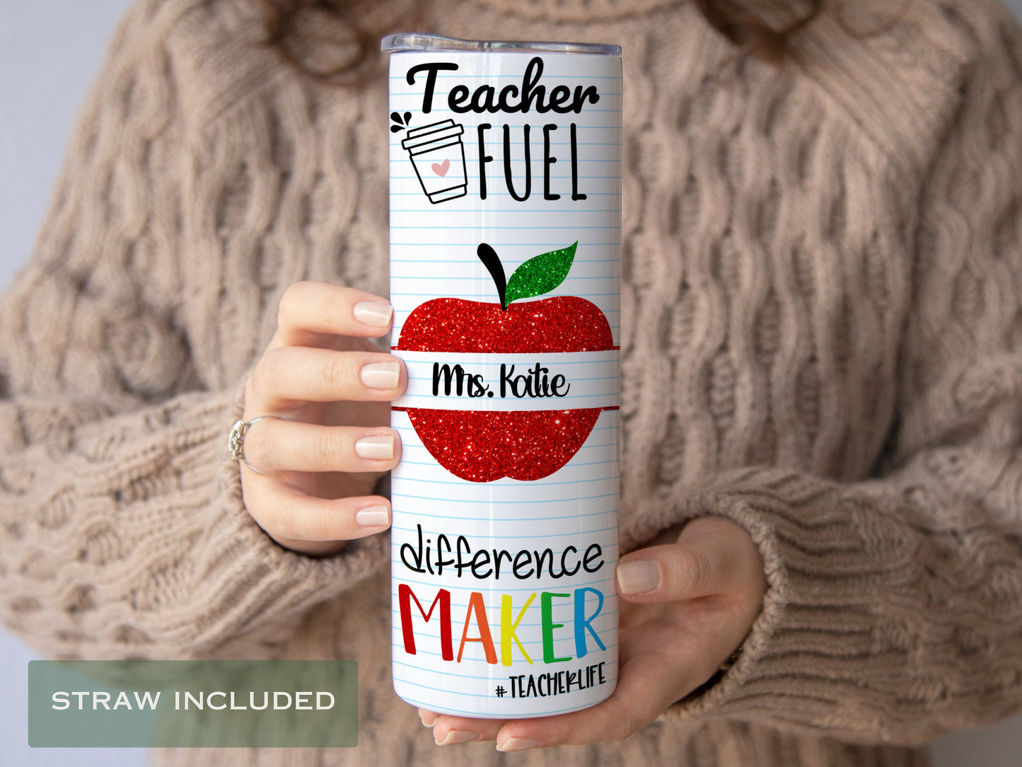 Personalized Teacher Tumbler - Cute Back-to-School Gift | Teacher Appreciation Travel Cup