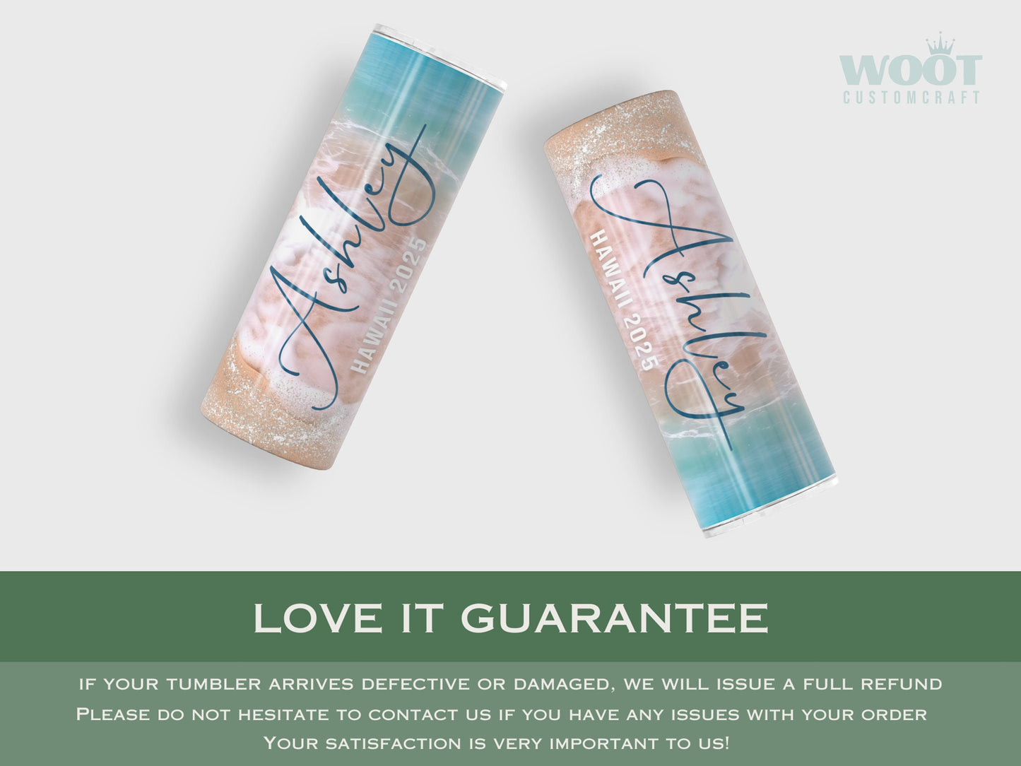 Personalized Beach Vacation Tumbler - Gift for Family Trips, Getaways, and Bachelorette Parties