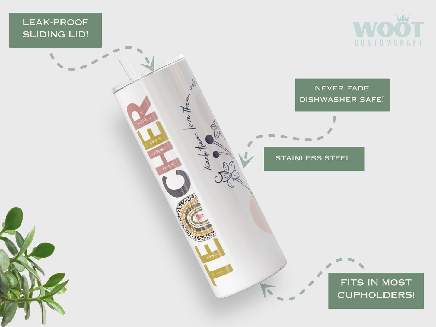 Personalized Teacher Travel Mug - Custom Gift for Teacher Appreciation