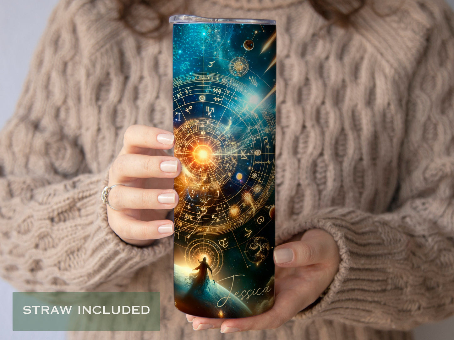 Celestial Zodiac Tumbler - Astrology Gift for Women
