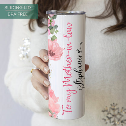 Personalized Tumbler for Mother-in-Law - Unique Gift from Son or Daughter-in-Law