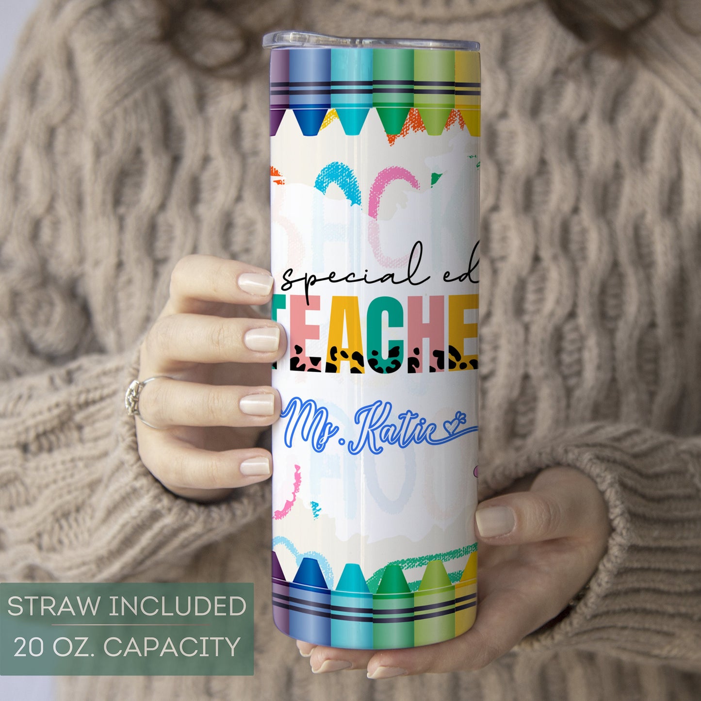 Personalized Tumbler for Special Education Teachers - Back to School Gift and Appreciation Keepsake