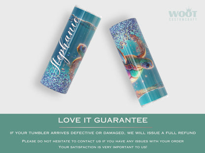 Personalized Sea Turtle Tumbler - Perfect Gift for Turtle Lovers and Unique Travel Cup for Her