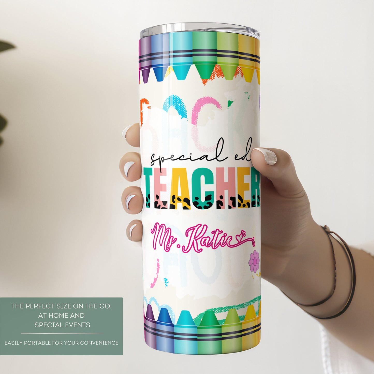 Personalized Tumbler for Special Education Teachers - Back to School Gift and Appreciation Keepsake