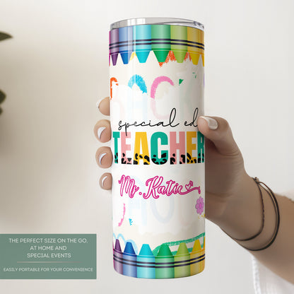Personalized Tumbler for Special Education Teachers - Back to School Gift and Appreciation Keepsake