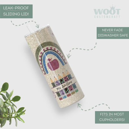 Custom Teacher Travel Tumbler - It Takes a Big Heart to Shape Little Minds Gift