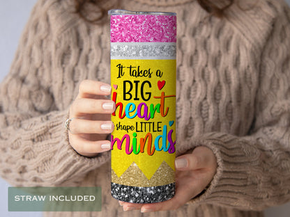 Personalized Glitter Teacher Tumbler - Appreciation Gift for Educators