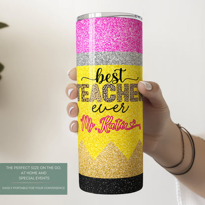 Personalized Teacher Tumbler - Gift for Teacher Appreciation