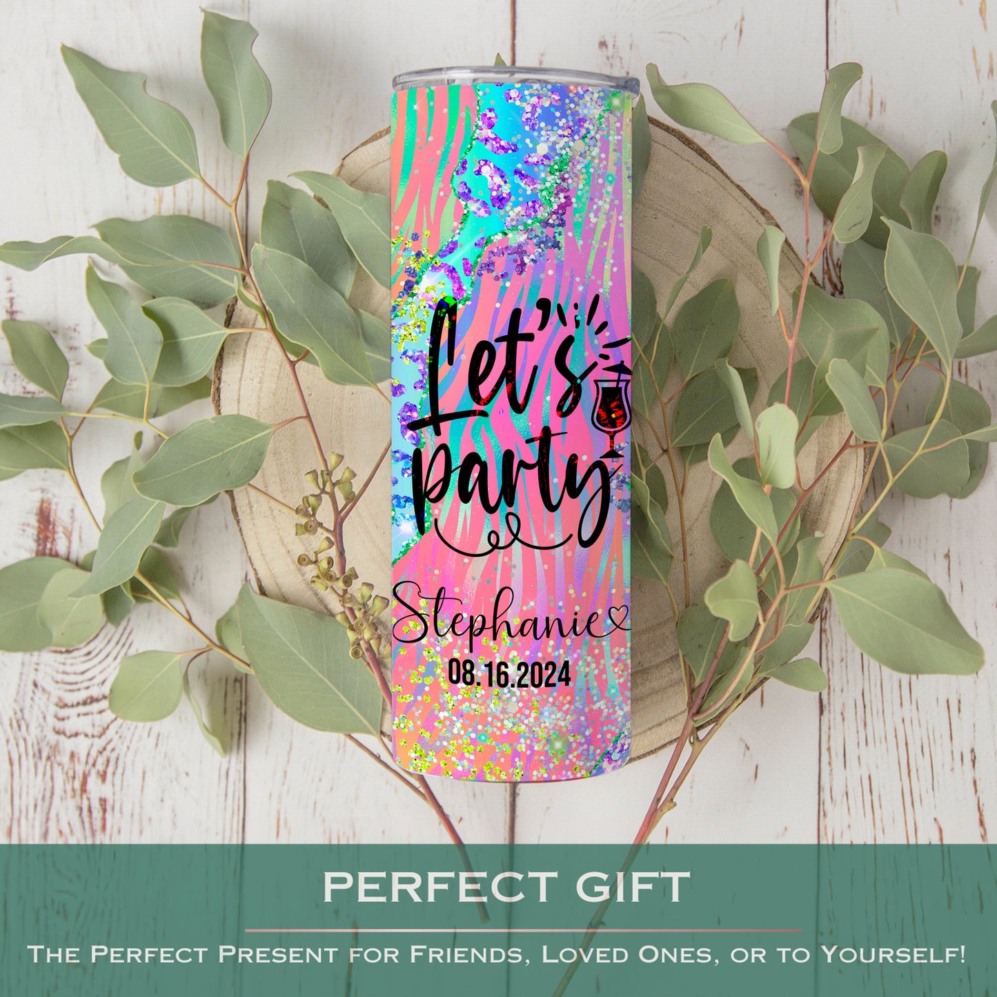 Personalized Party Tumbler - Custom Travel Cup for Celebrations