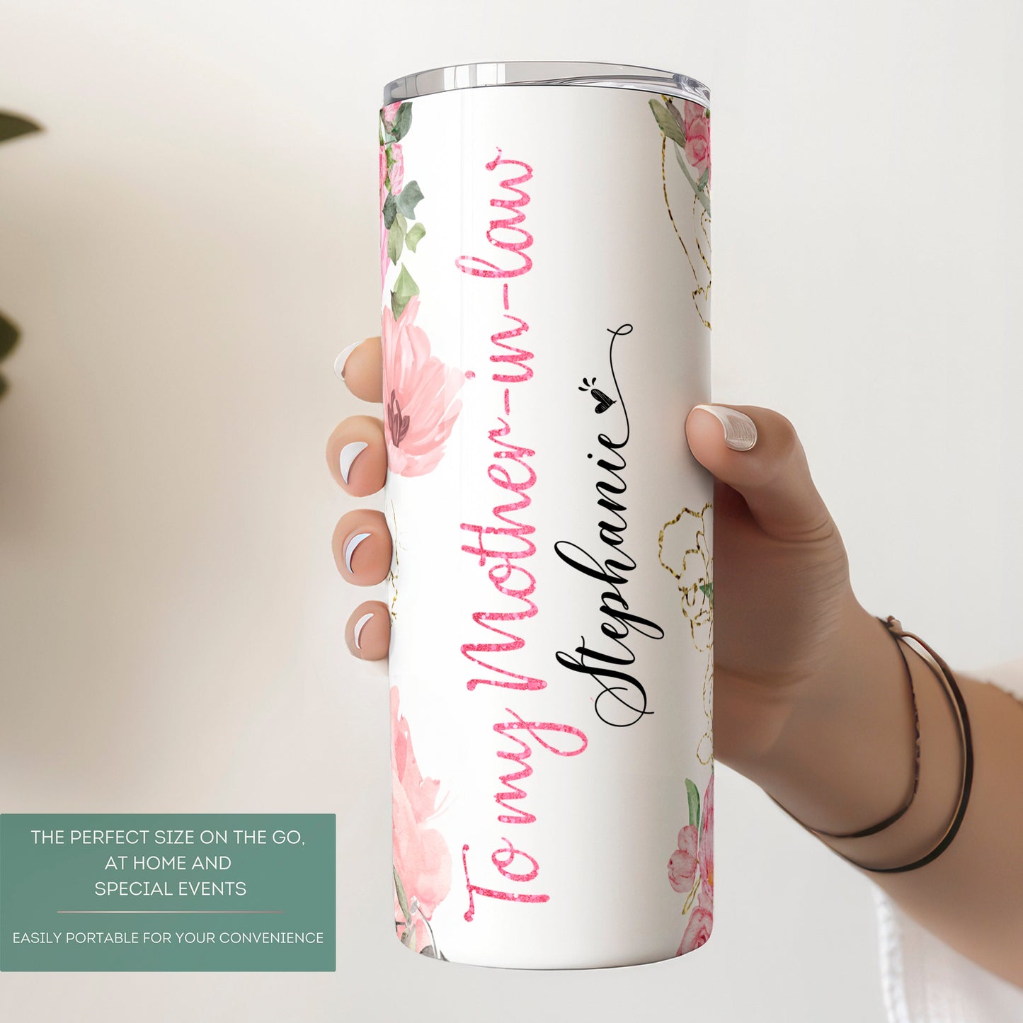 Personalized Tumbler for Mother-in-Law - Unique Gift from Son or Daughter-in-Law