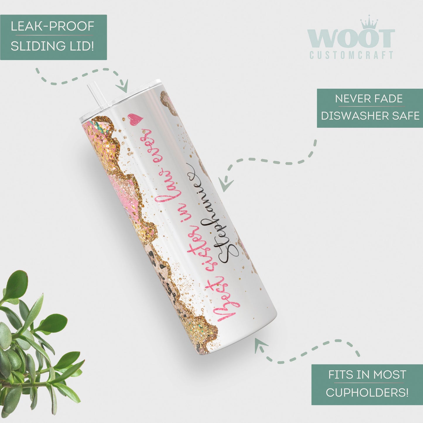 Personalized Sister-in-Law Tumbler - Best Sister-in-Law Ever Travel Cup Gift