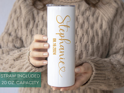 Personalized Wifey & Hubby Tumblers - Custom Couple Gift for Him and Her