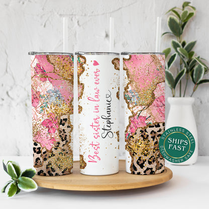 Personalized Sister-in-Law Tumbler - Best Sister-in-Law Ever Travel Cup Gift