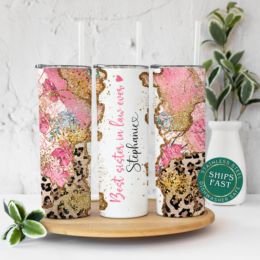 Personalized Sister-in-Law Tumbler - Best Sister-in-Law Ever Travel Cup Gift