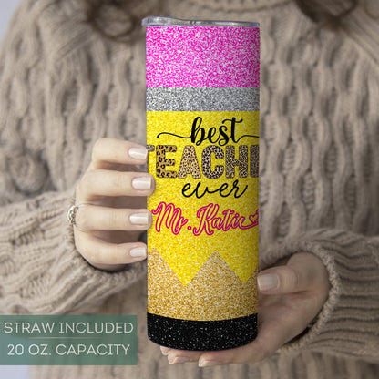 Personalized Teacher Tumbler - Gift for Teacher Appreciation