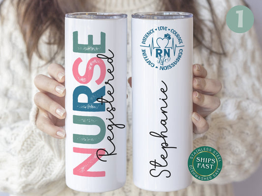 Personalized RN Tumbler - Custom Registered Nurse Graduation Gift | Ideal Cup for RNs