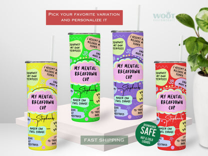 Custom Affirmation Tumbler - Inspirational Gift for Mental Health Support