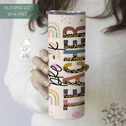 Cheetah Tumbler Pre K Gift Idea