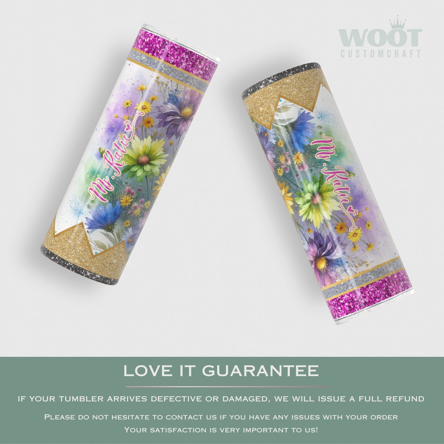 Customized Daisy Tumbler - Teacher Appreciation Gift for Back to School