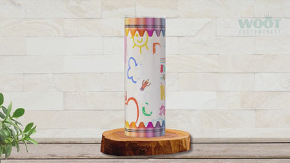 Personalized Autism Awareness Teacher Tumbler - Gift for Educators of Awesome Kids