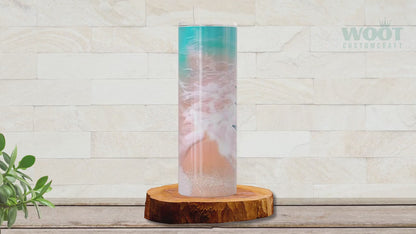 Personalized Beach Tumbler - Custom Drinkware for Family Vacations or Bachelorette Trips