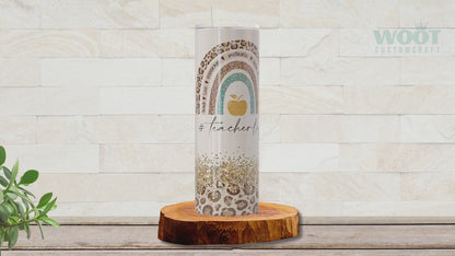 Personalized Teacher Life Tumbler - Custom Appreciation Gift for Educators