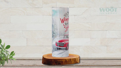Personalized Christmas Tumbler - Holiday Drinkware & Winter Gift for Her
