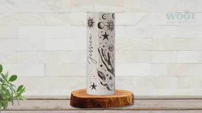 Personalized Witch Hand Tumbler - Witches Brew Magic Design for Her