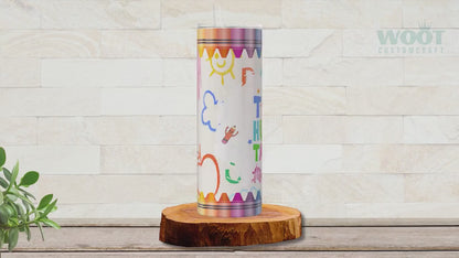 Custom Preschool Teacher Tumbler - Personalized Gift for Kindergarten & Daycare Educators