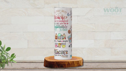 Personalized Teacher Life Tumbler - Custom Teacher Fuel Appreciation Gift