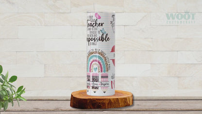 Personalized Teacher Tumbler - Cute Back-to-School Gift | Teacher Appreciation Travel Cup