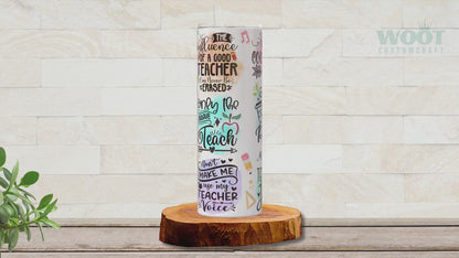 Personalized Teacher Tumbler - Chaos Coordinator Affirmation Appreciation Gift