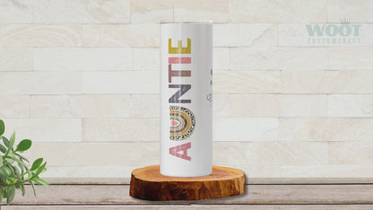 Personalized Aunt Tumbler - Unique Gift for New Auntie or Birthday from Niece