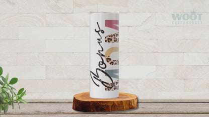 Personalized Bonus Mom Tumbler - Custom Gift with Kids' Names